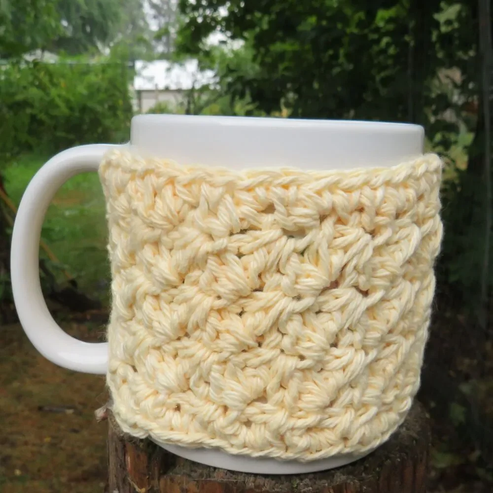 Crocheted Cup Cozy Handmade Coffee Mug or Tea Warmer